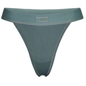 Women's Ribbed Teal Thong